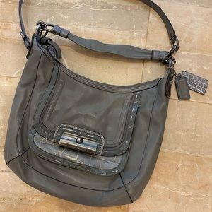 COACH grey purse